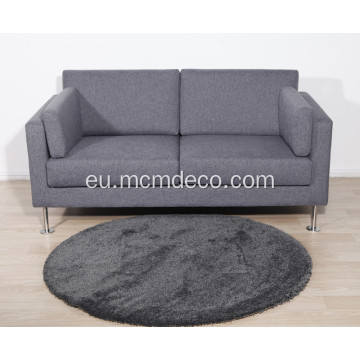 Estilo minimalista modernoko ehuna Parkeko sofa bikoitza